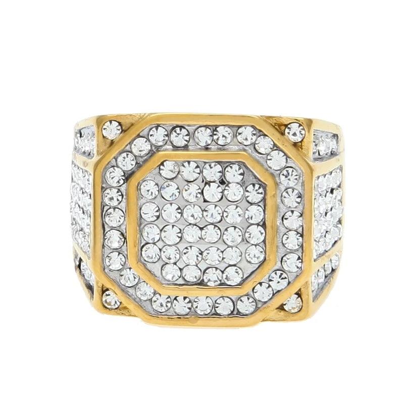Rhinestone Crystal Punk Ring - PLG