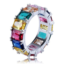 Load image into Gallery viewer, Baguette Multi-Colored Stones Ring - PLG