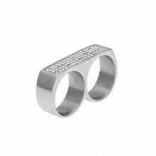 Load image into Gallery viewer, Two Finger Iced Ring - PLG