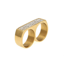 Load image into Gallery viewer, Two Finger Iced Ring - PLG