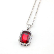 Load image into Gallery viewer, Big Square Gem Crystal Pendant - PLG