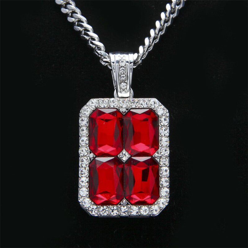 4 Gem Crystal Pendant - PLG
