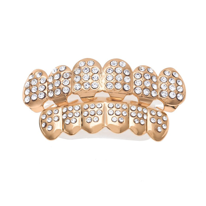 Iced Out Full CZ Rhinestone Grill Set - PLG