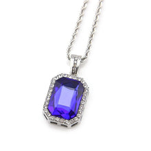 Load image into Gallery viewer, Big Square Gem Crystal Pendant - PLG