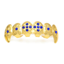 Load image into Gallery viewer, Iced Out Cross Red Teeth Grill Set - PLG
