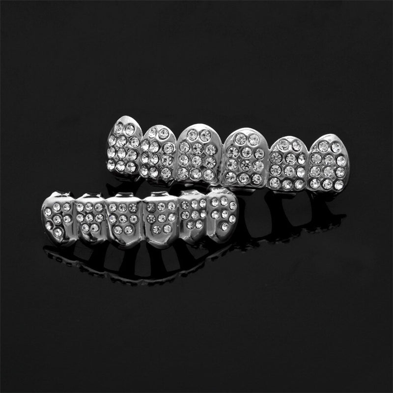 Iced Out Full CZ Rhinestone Grill Set - PLG