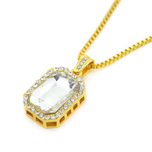 Load image into Gallery viewer, Big Square Gem Crystal Pendant - PLG