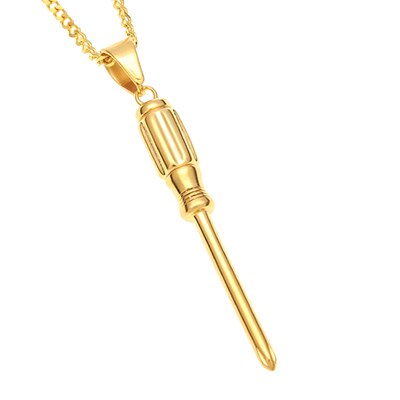 Golden Screwdriver Pendant - PLG