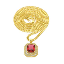Load image into Gallery viewer, Square Gem Crystal Pendant - PLG