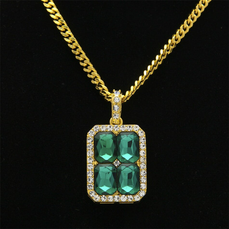 4 Gem Crystal Pendant - PLG