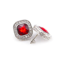 Load image into Gallery viewer, Square Gem Stud Earring - PLG
