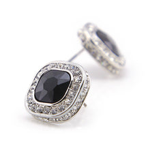 Load image into Gallery viewer, Square Gem Stud Earring - PLG