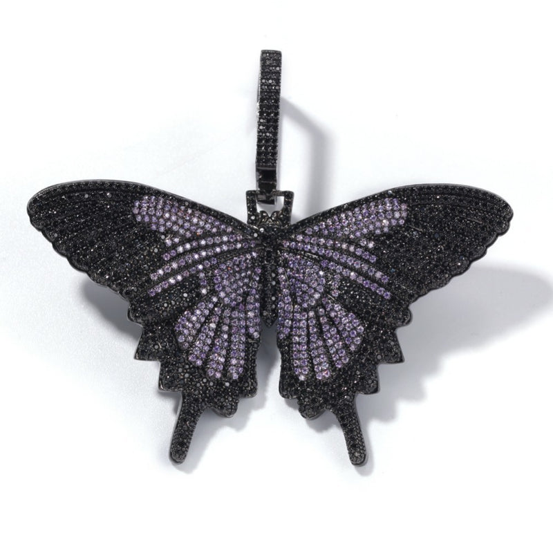 AAA Cubic Zircon Butterfly Pendant - PLG