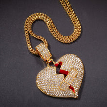Load image into Gallery viewer, Broke Heart With Band Aid Pendant - PLG