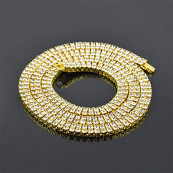2 Row Crystal Rhinestone Luxury Necklace - PLG