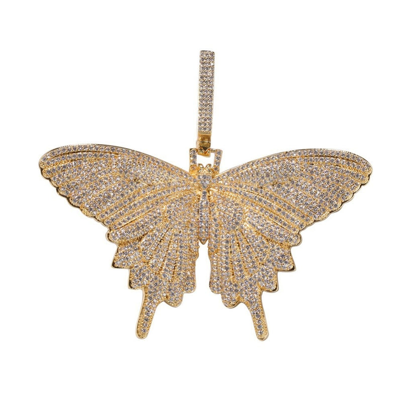AAA Cubic Zircon Butterfly Pendant - PLG