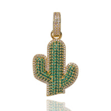 Load image into Gallery viewer, Cactus Cz Pendant - PLG