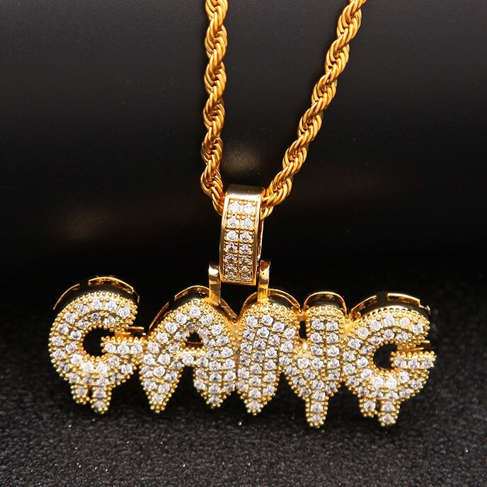 GANG Drip Bubble Letters Pendant - PLG