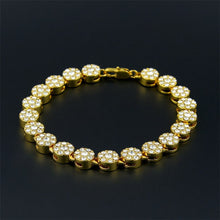 Load image into Gallery viewer, 1 Row Round Rosary Flower Bracelet - PLG