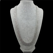 Load image into Gallery viewer, 4 Row Crystal Rhinestone Luxury Necklace 30" - PLG