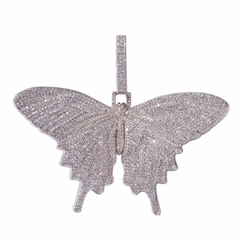 AAA Cubic Zircon Butterfly Pendant - PLG