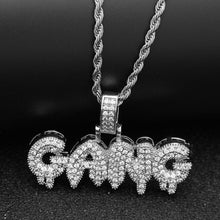 Load image into Gallery viewer, GANG Drip Bubble Letters Pendant - PLG