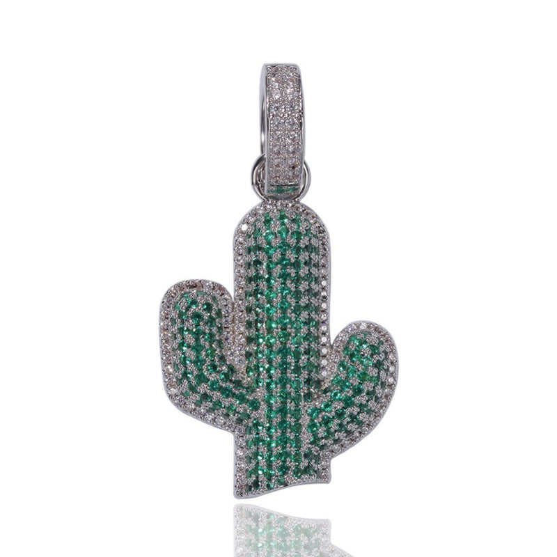 Cactus Cz Pendant - PLG
