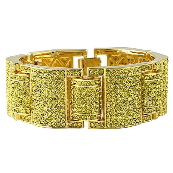 Iced Out Full Rhinestone Crystal Bangle - PLG