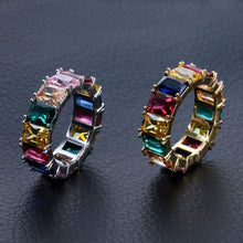 Load image into Gallery viewer, Baguette Multi-Colored Stones Ring - PLG