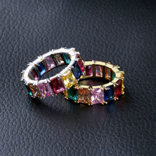 Load image into Gallery viewer, Baguette Multi-Colored Stones Ring - PLG