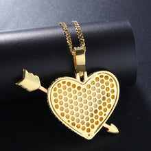 Load image into Gallery viewer, Heart with Arrow Pendant - PLG