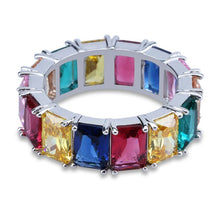Load image into Gallery viewer, Baguette Multi-Colored Stones Ring - PLG