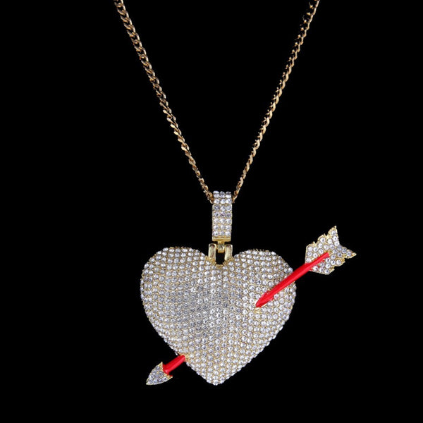 Heart with Arrow Pendant - PLG