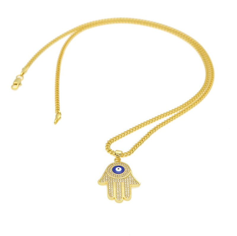 Hamsa Hand Pendant - PLG