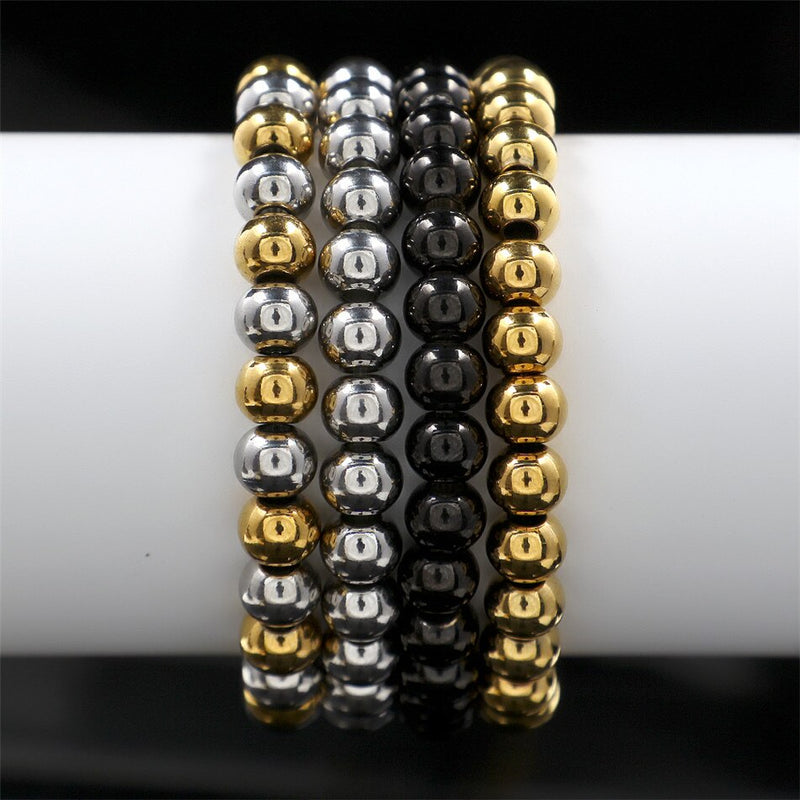 Stretchable Round Beads Bracelet - PLG