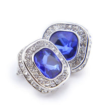 Load image into Gallery viewer, Square Gem Stud Earring - PLG