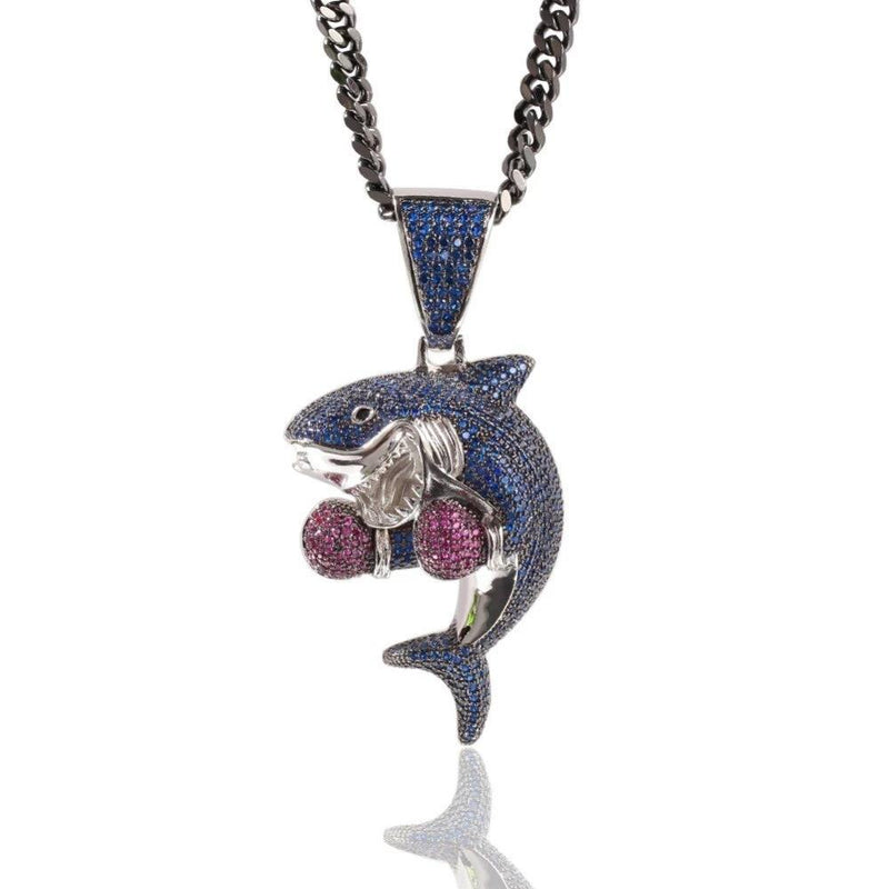 Boxing Shark Pendant - PLG