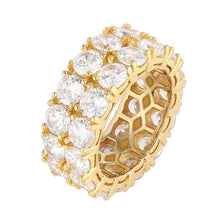 Load image into Gallery viewer, 2 Row CZ Ring - PLG