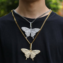 Load image into Gallery viewer, AAA Cubic Zircon Butterfly Pendant - PLG