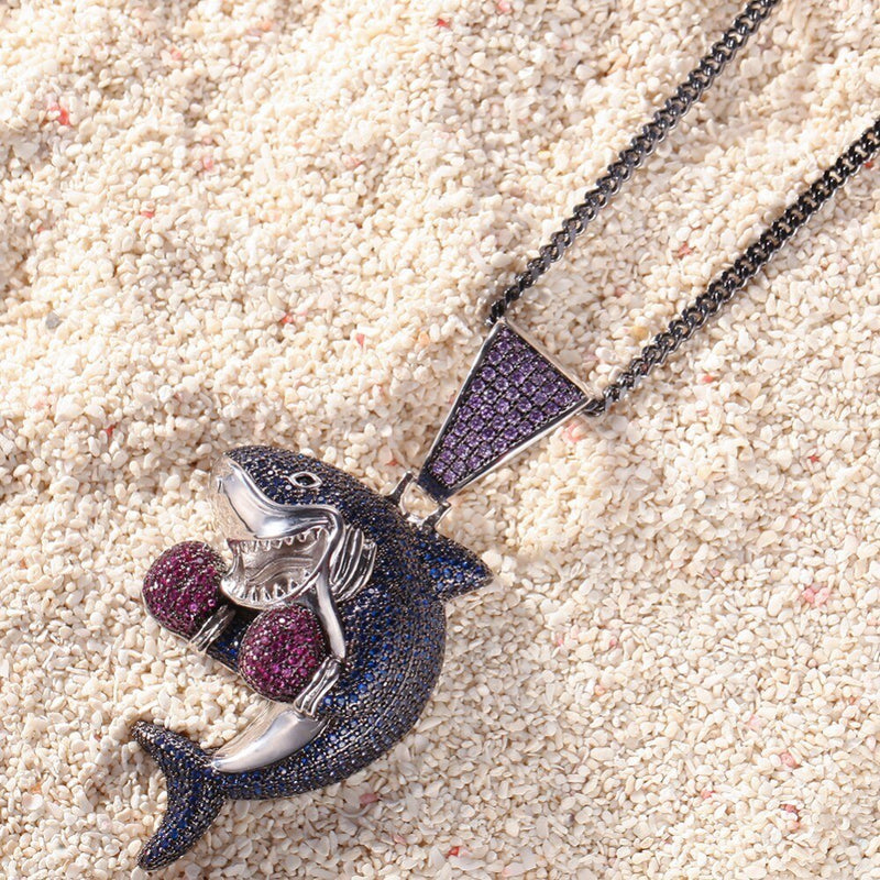 Boxing Shark Pendant - PLG