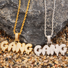 Load image into Gallery viewer, GANG Drip Bubble Letters Pendant - PLG