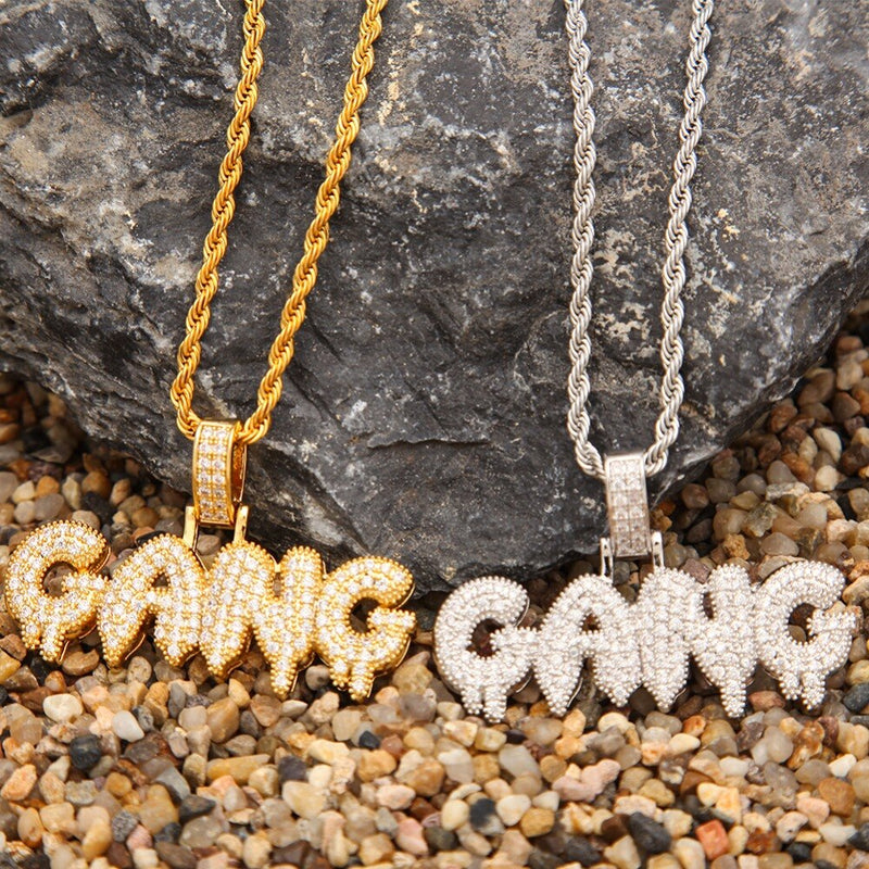 GANG Drip Bubble Letters Pendant - PLG