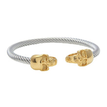 Load image into Gallery viewer, Skull Round Open Cuff Bangles - PLG
