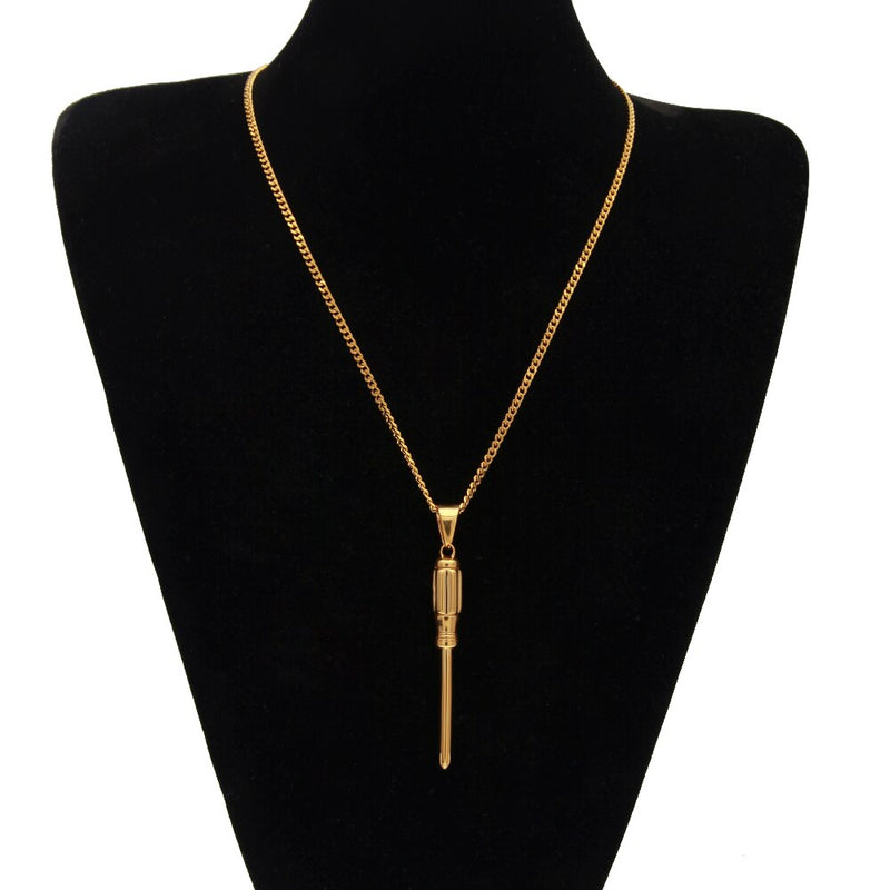 Golden Screwdriver Pendant - PLG