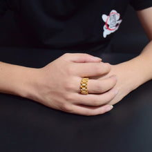 Load image into Gallery viewer, Three Bead Watch Strap Ring - PLG