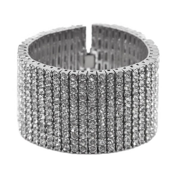 8 Row Bling AAA Rhinestones Crystal Bracelet - PLG