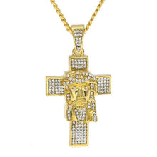 Load image into Gallery viewer, Jesus Head Cross Pendant - PLG