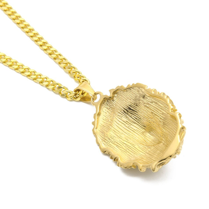 Animal King Lion Head Pendant - PLG