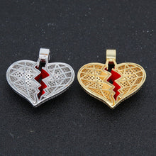 Load image into Gallery viewer, Red Broke Heart Necklace &amp; Pendant - PLG