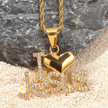 Load image into Gallery viewer, I Iove Jesus Pendant - PLG